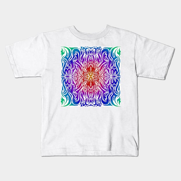 Tribal  symmetrical Kids T-Shirt by Daledoomevans